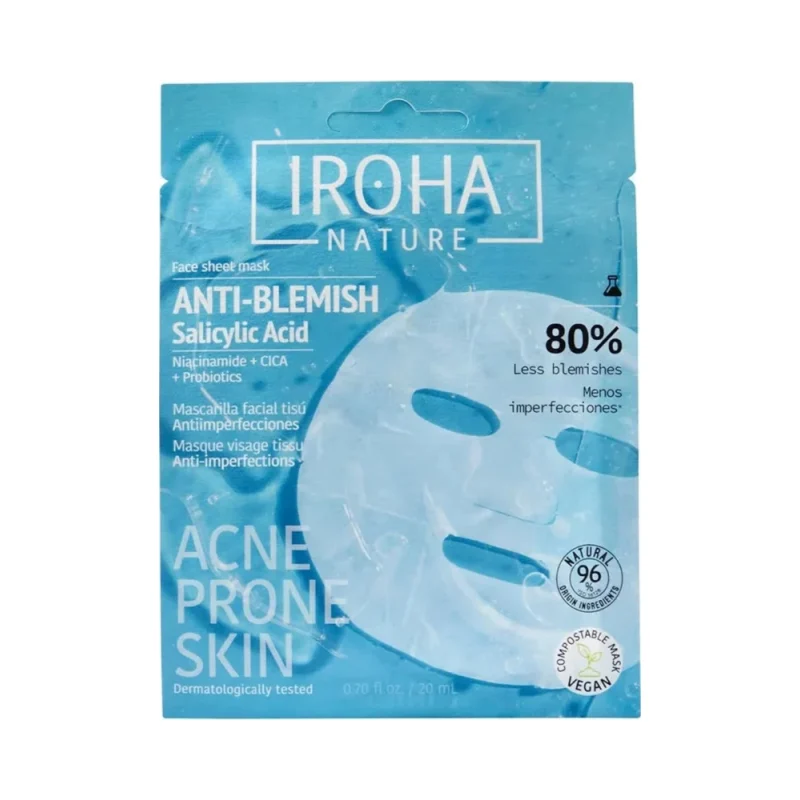 Iroha Nature Биоразградима лист маска за проблемна кожа