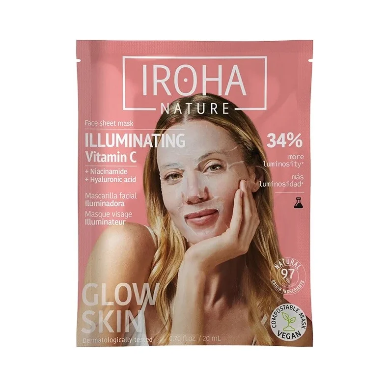 Iroha Nature Антиоксидантна лист маска с Витамин С