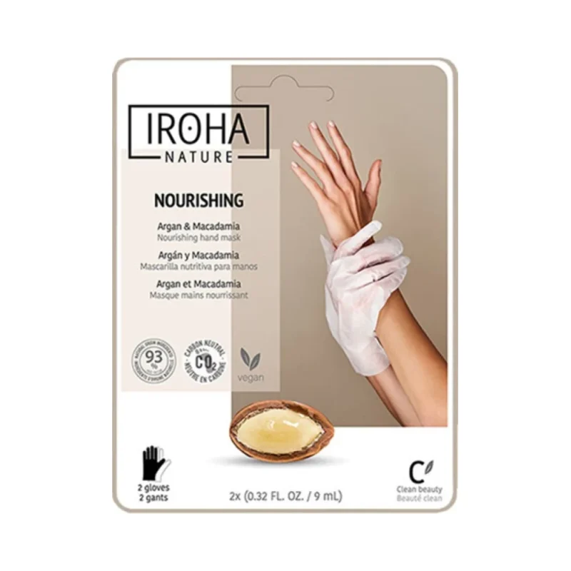 Iroha Nature Омекотяваща маска за ръце с арганово масло, 1 чифт