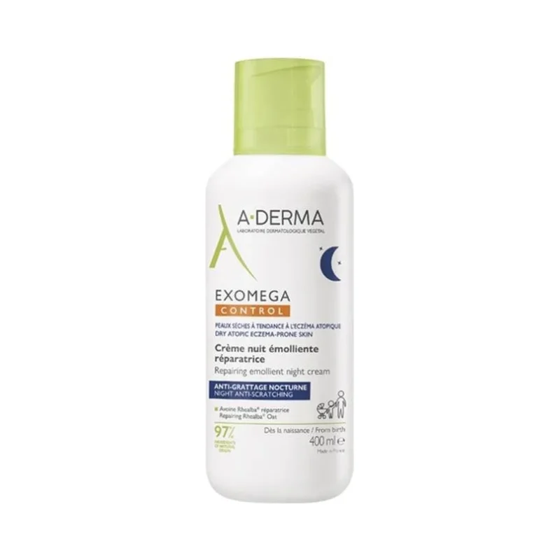 A-Derma Exomega Control Eмолиентен възстановяващ нощен крем