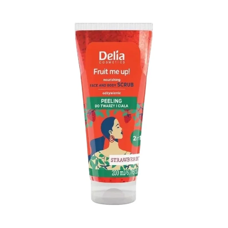 Delia Fruit Me Up! Скраб за лице и тяло, ягода