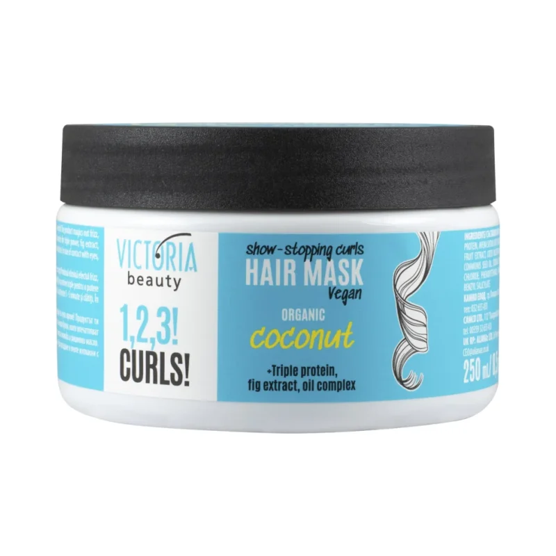 Victoria Beauty 1, 2, 3! Curls! Маска за къдрава коса, с кокос