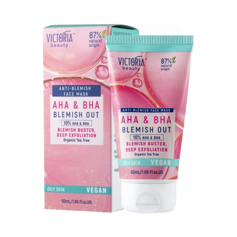 Victoria Beauty Blemish Out Ексфолираща маска за лице против пъпки с AHA & BHA