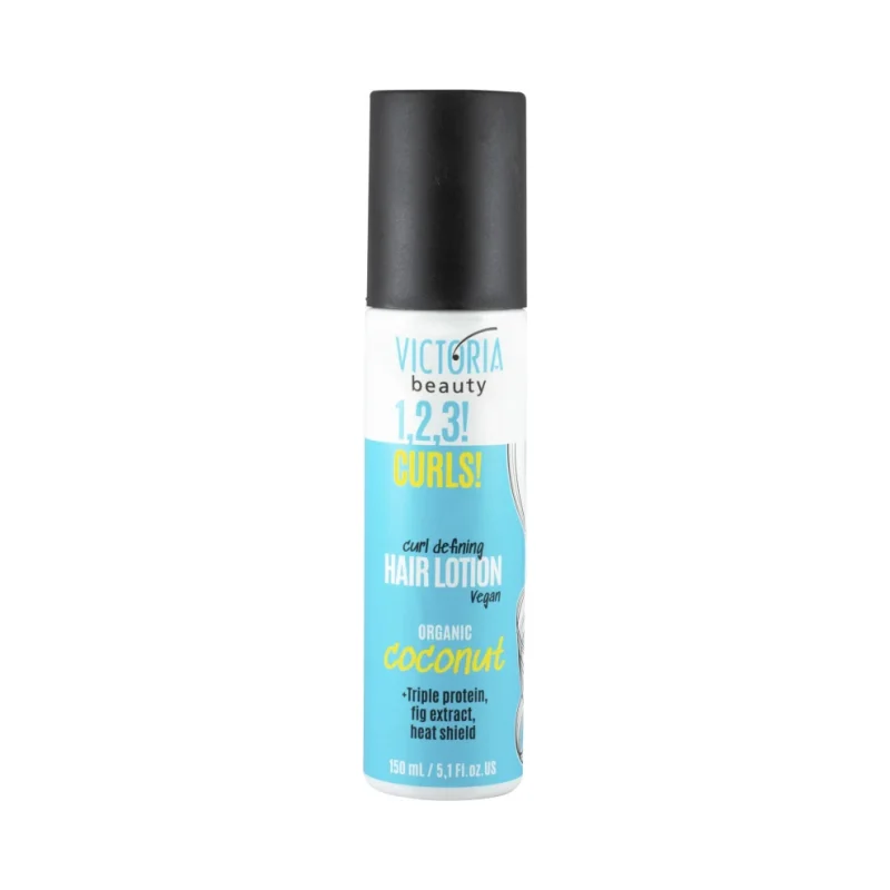 Victoria Beauty 1, 2, 3! Curls! Термозащитен лосион за къдрава коса, с кокос