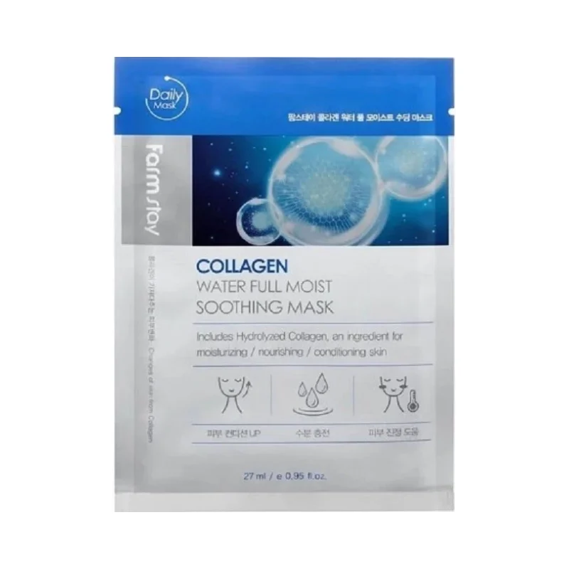 FarmStay Collagen Успокояваща маска за лице Water Full Moist