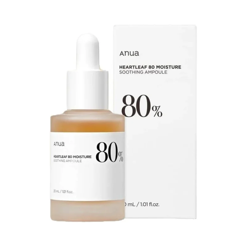 Anua Heartleaf Успокояваща ампула за лице 80%