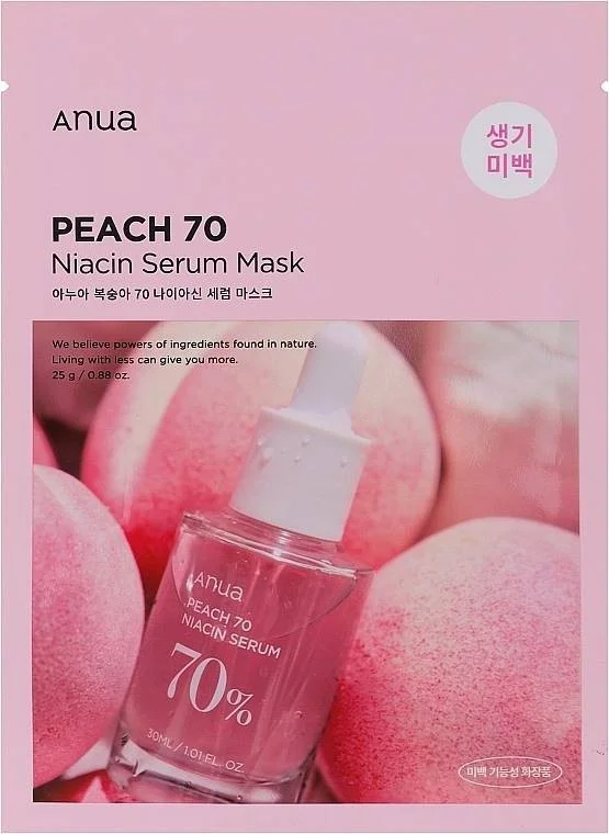 Anua Peach Лист маска за лице 70%