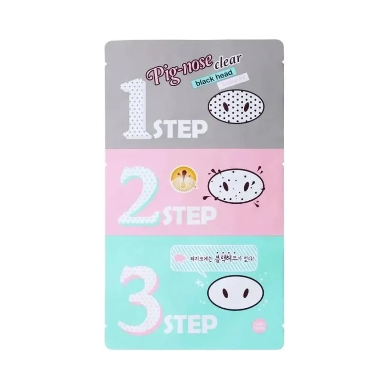 Holika Holika Почистващи ленти за нос Pig-Nose Clear Blackhead 3-Step Kit, 3 броя