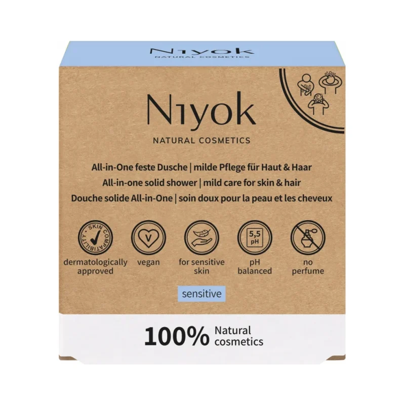 Niyok Сапун за чувствителна кожа 4 в 1 All In One