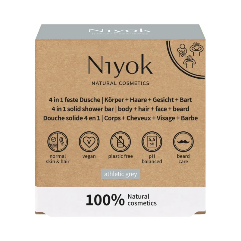 Niyok Сапун 4 в 1 Athletic Grey