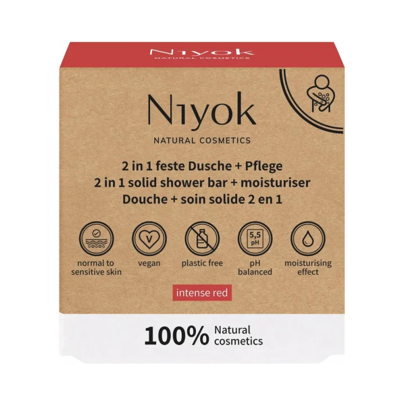 Niyok Душ гел и овлажнител 2 в 1 Intense Red