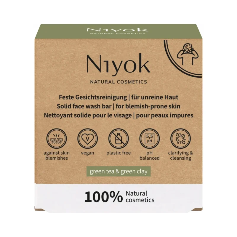 Niyok Сапун за лице против петна Green Tea