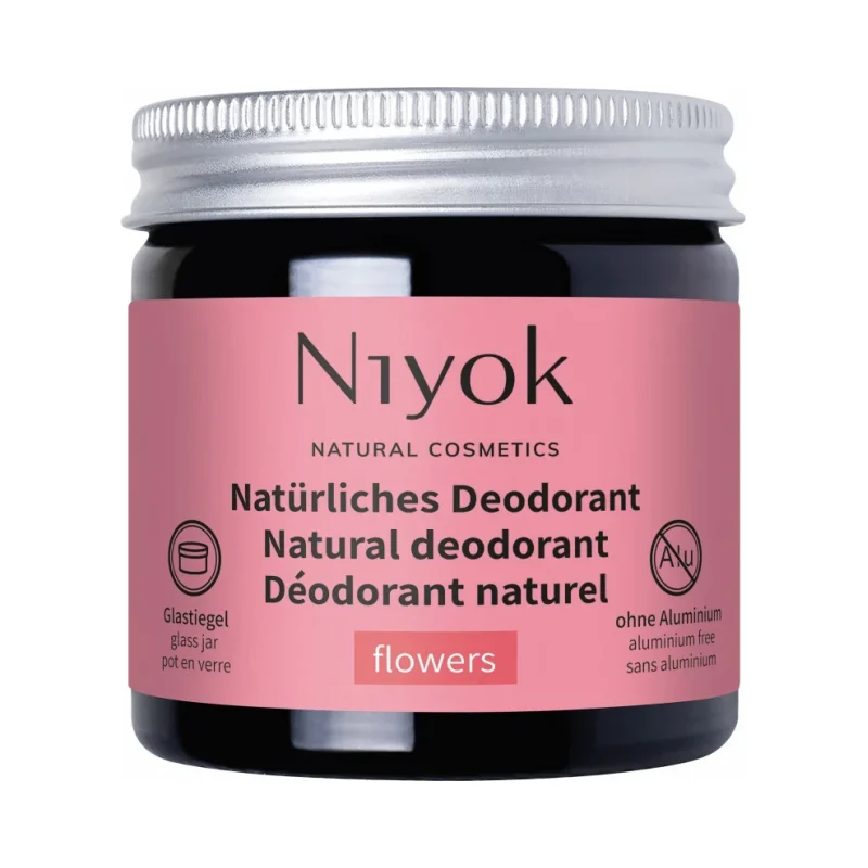 Niyok Натурален антиперспирант крем 2 в 1 Flowers
