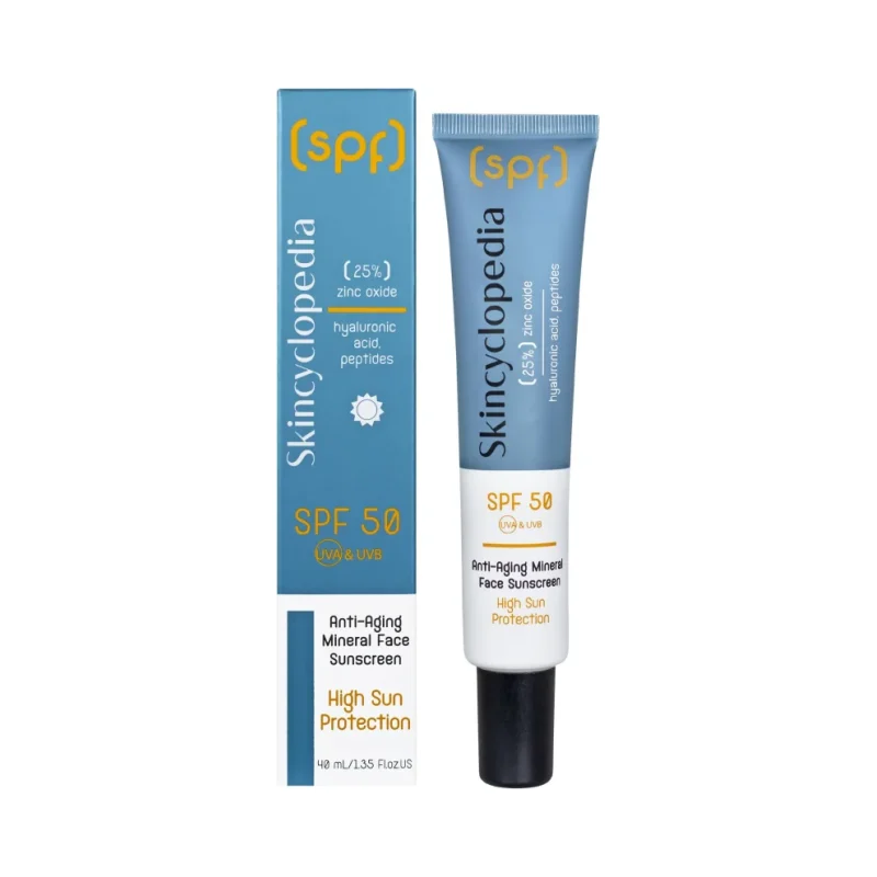 Skincyclopedia Минерален слънцезащитен крем за лице, SPF50