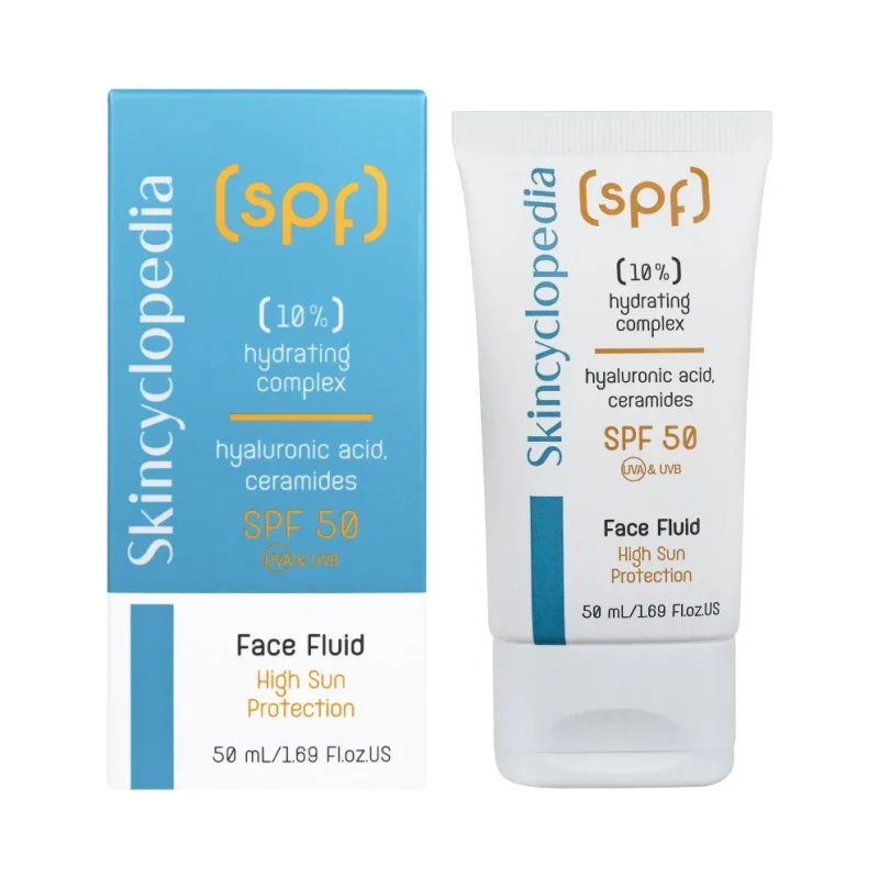 Skincyclopedia Флуид за лице с 10% хидратиращ комплекс, SPF50