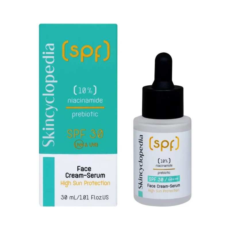 Skincyclopedia Крем-серум с 10% ниацинамид и пребиотик, SPF30