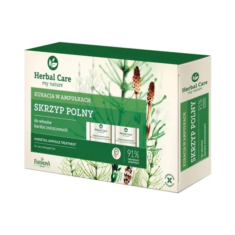 Farmona Herbal Care Възстановяващи ампули за коса с полски хвощ, 5 броя