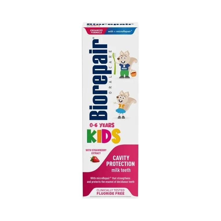 Kids Детска паста за зъби, ягода, 0-6 години