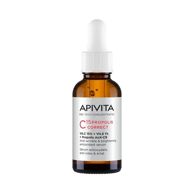Apivita Aнтиоксидантен коригиращ серум C15 Propolis Correct