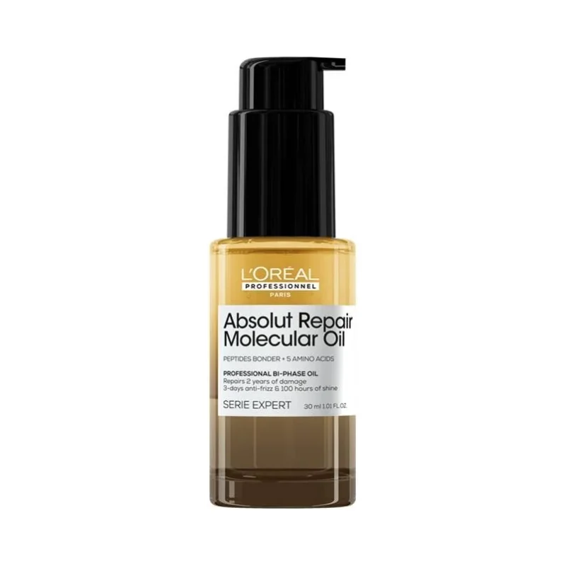 L'Oréal Professionnel Absolut Repair Molecular Двуфазно олио за блясък