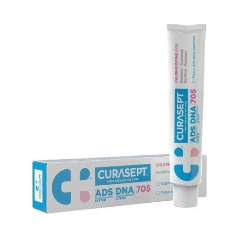 Curasept ADS DNA 705 Паста за зъби с 0.05% хлорхексидин и 0.05% флуорид