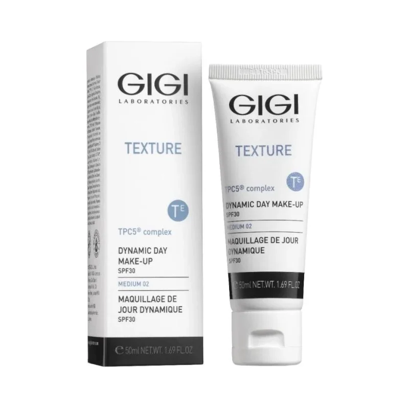 GIGI Texture Тониран дневен крем, SPF30, 02 Medium