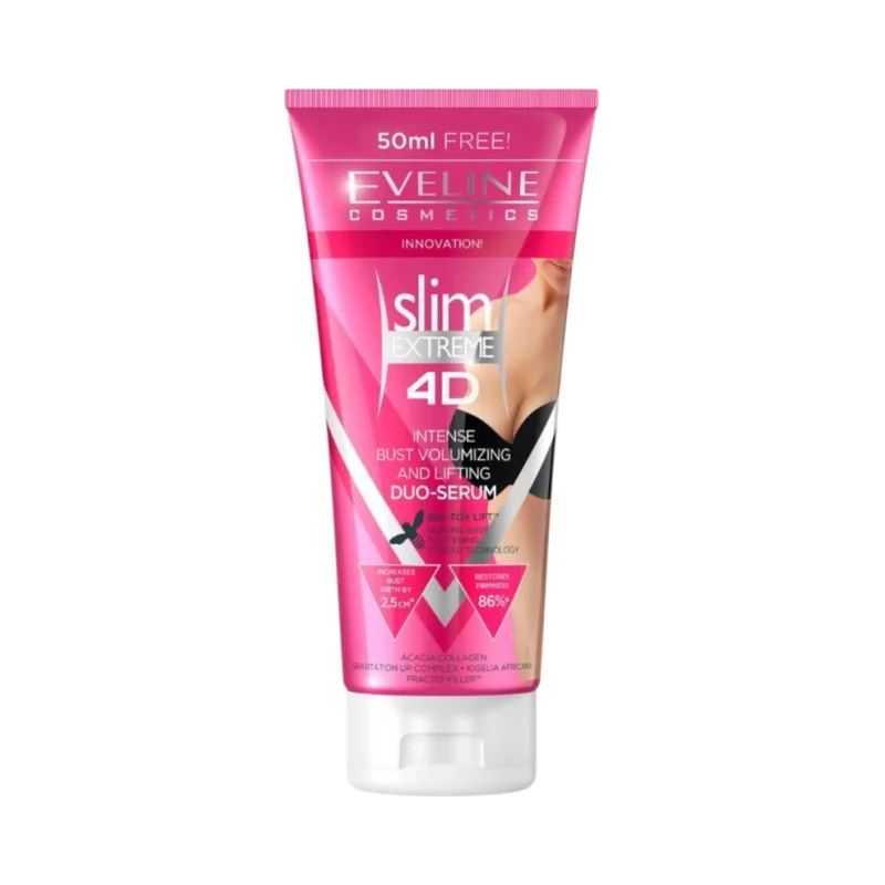 Eveline Slim Extreme 4D Дуо серум за увеличен и повдигнат бюст
