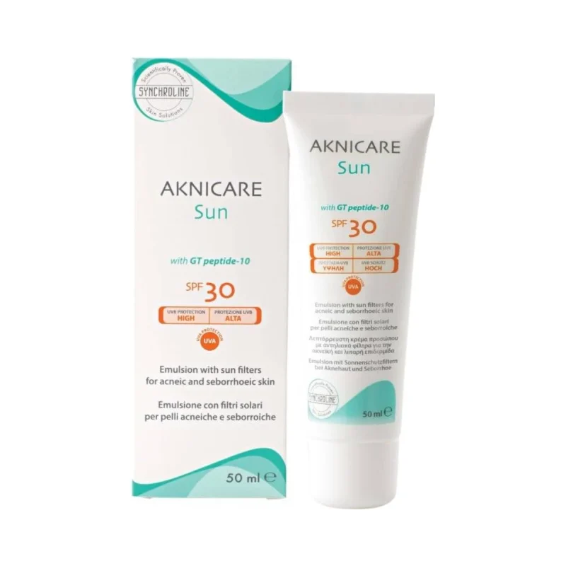 Synchroline Aknicare Слънцезащитен крем за лице за мазна кожа, SPF30