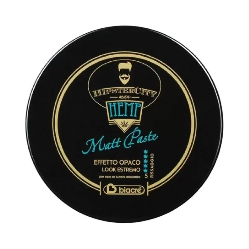 Biacrè Hipstercity Man Hemp Моделираща паста за коса с матов финиш