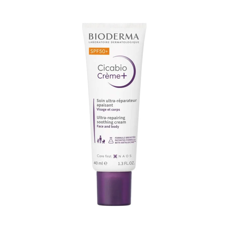 Bioderma Cicabio Възстановяващ крем Crème+, SPF50+
