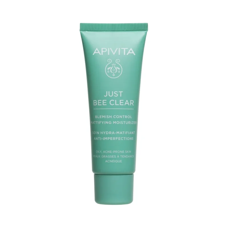 Apivita Just Bee Clear Хидратиращ матиращ крем за лице