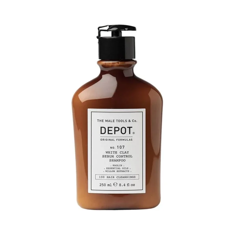 Depot Контролиращ себума шампоан с бяла глина No. 107