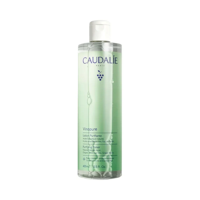Caudalie Vinopure Почистващ матиращ тоник за лице, 400 ml (Лимитирано)