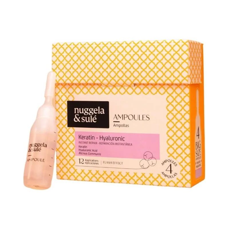 Nuggela & Sulé Възстановяващи ампула Keratin-Hyaluronic, 4 х 10 ml