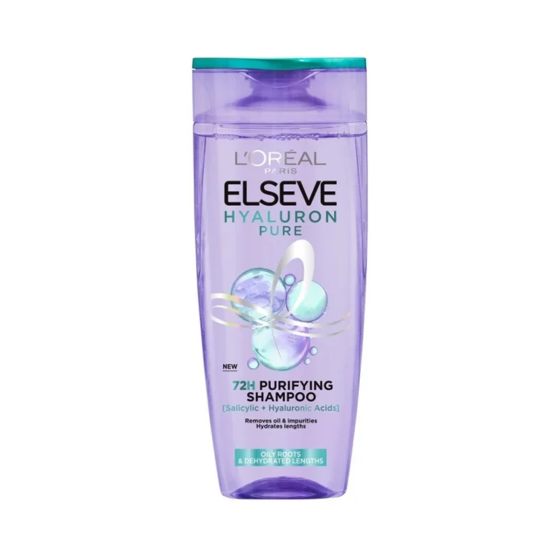 L'Oreal Elseve Шампоан за мазни корени и сухи краища Hyaluron Pure