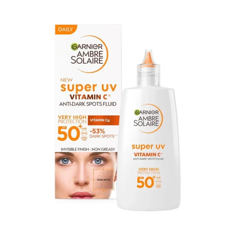 Garnier Ambre Solaire Слънцезащитен флуид с витамин С, SPF50+