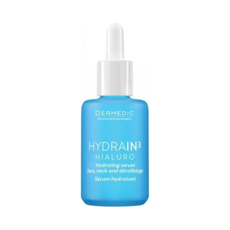 Dermedic Hydrain3 Hialuro Хидратиращ серум за лице, шия и деколте