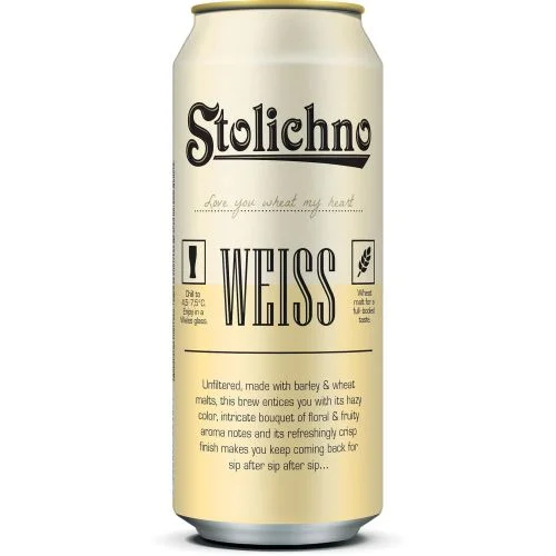 Бира Stolichno Weiss Кен 500мл.