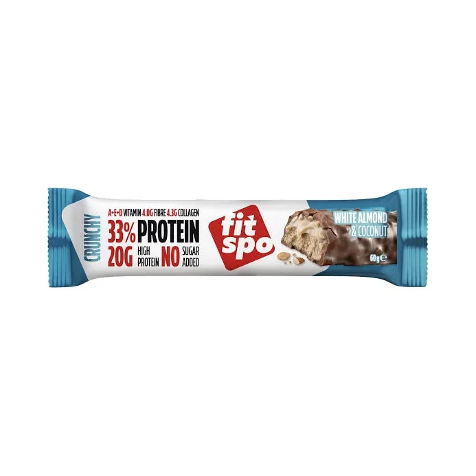 FitSpo протеинов бар бял бадем и кокос
