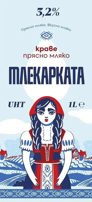 МЛЕКАРКАТА Краве мляко 3.2% UHT 1 л