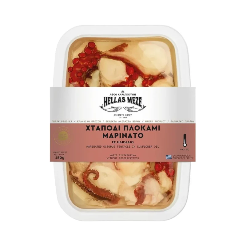 Октопод Hellas Meze маринован 150 гр import - Hellas Meze