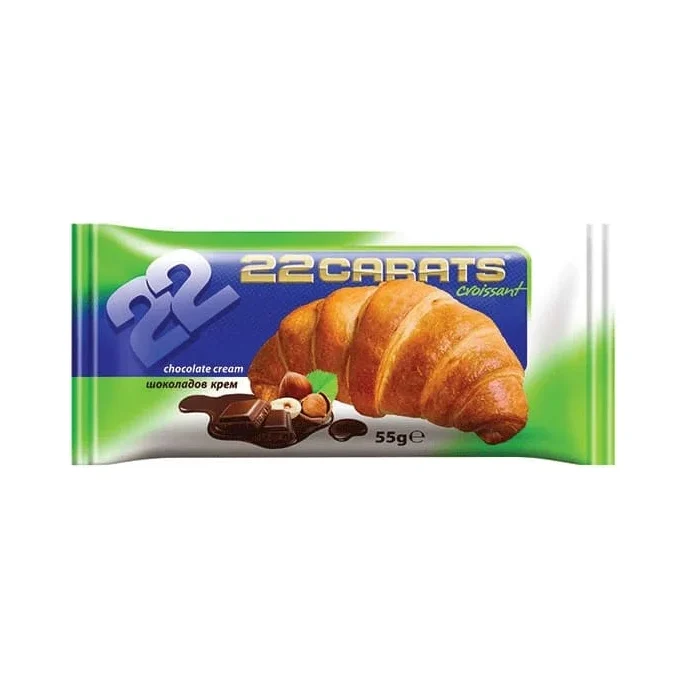 Кроасан 22 Карата с какаов крем 55 гр - Sweet plus