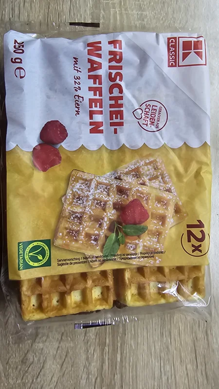 12 броя вафли с пресни яйца / 12 Fresh Egg Waffles