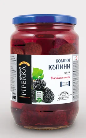 Компот от къпини Piperka 680гр.