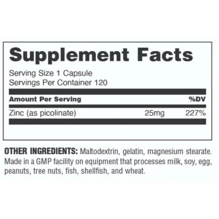 Zinc Picolinate / 120 Caps (120 дози) - Universal