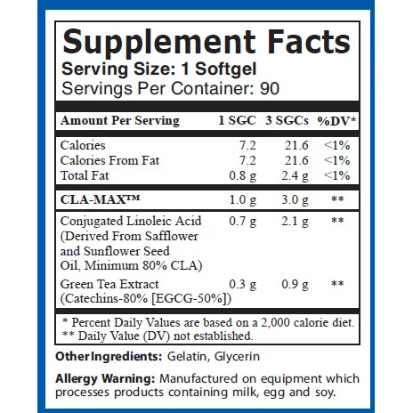 CLA + Green Tea 90 Softgels (90 дози) - MEX