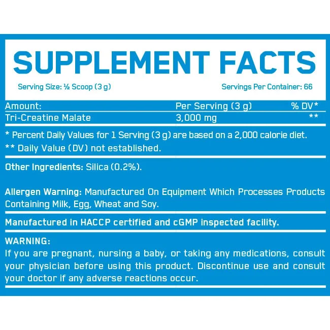 Tri-Creatine Malate 3000 / 200g - Everbuild