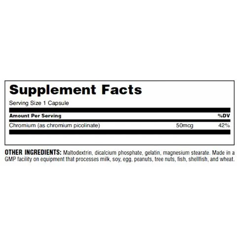 Chromium Picolinate 100 Caps. - Universal