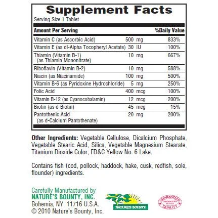 B Stress Formula / 60 tab - Nature's Bounty