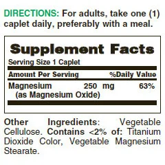 Magnesium 250mg. / 100 caps - Nature's Bounty